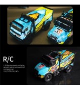 1 / 35 RC Truck Children Toy Cool Light Effect Remote Control Vehicle - UJ99-ZK01 Yellow