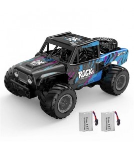 Q191 Off-Road Climbing Vehicle Amphibious Remote Control Car Kids Toy, 2 Batteries - Blue