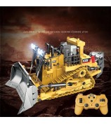 1031 2.4GHz RC Crawler Type Bulldozer Engineering Vehicle Model Remote Control Car with Sound Light Kids Boys Toy