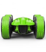 G03081R 2.4G Electric Double-sided RC Racing Car Four-wheel Drive Amphibious Stunt Car Toy for Kids - Green