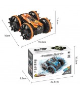 YL-74 2.4GHz RC Car Stunt Tumbling Rotation Amphibious Off-road Remote Control Car Children Boys Toy Gift - Green