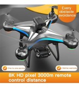 AE11 Dual Camera HD RC Drone Aerial Photography Quadcopter Remote Control Aircraft with Light, Headless Mode - Orange