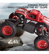 Children 2.4Ghz Alloy Climbing Car Electric 4WD Remote Control Off-Road Stunt Car Toys for Birthday, Christmas Gift - Red