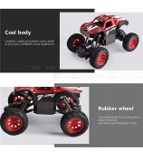 Children 2.4Ghz Alloy Climbing Car Electric 4WD Remote Control Off-Road Stunt Car Toys for Birthday, Christmas Gift - Red