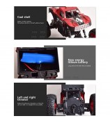 Children 2.4Ghz Alloy Climbing Car Electric 4WD Remote Control Off-Road Stunt Car Toys for Birthday, Christmas Gift - Red