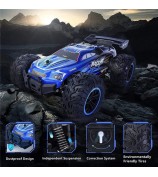 KYAMRC KY-1820A 1:18 2.4G Remote Control Off-road Car Rubber Tire Shock Absorbing RC Car Children Toy Gift - Blue