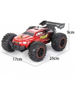 KYAMRC KY-1820A 1:18 2.4G Remote Control Off-road Car Rubber Tire Shock Absorbing RC Car Children Toy Gift - Blue