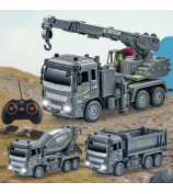 JC-051 Children 1:32 4CH RC Crane  Engineering Toy Multi-Joint Adjustable Wireless Electric Construction Vehicles Toy