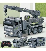 JC-051 Children 1:32 4CH RC Crane  Engineering Toy Multi-Joint Adjustable Wireless Electric Construction Vehicles Toy