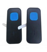 N15K-B IP55 Waterproof Wireless Doorbell Kit 2 Transmitter + 2 Receivers Doll Bell with 55 Chimes 5 Level Volume for Home - Black / EU Plug