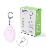 Safe Sound Personal Alarm Keychain 130db Self Defense Alarm Emergency Flashlight - White