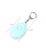 Safe Sound Personal Alarm Keychain 130db Self Defense Alarm Emergency Flashlight - White