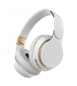 EJ-07S Wireless Bluetooth 5.0 Headset Noise Cancelling Headphone Bass Earphone - White