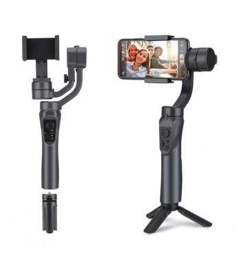 F6 Three-axis Smartphone Stabilizer Max for 6.8 inch Phone Vlog Shooting Handheld PTZ Outdoor Live Broadcast Anti Dithering Support - Black