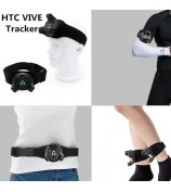 Adjustable Waistband Wristband Belt Set for HTC Vive Tracker - Black