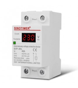 SINOTIMER SVP-60L 230V 40A AC Intermediate Relay Power Overvoltage Undervoltage Voltage Relay Protective Device