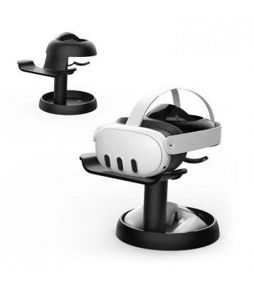 AMVR VR Headset Stand for Pico 4 Oculus Quest 2 / Quest 3 Display Holder Mount Station Gaming Controller Hanger Space Saving