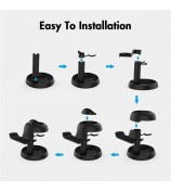 AMVR VR Headset Stand for Pico 4 Oculus Quest 2 / Quest 3 Display Holder Mount Station Gaming Controller Hanger Space Saving