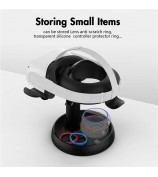 AMVR VR Headset Stand for Pico 4 Oculus Quest 2 / Quest 3 Display Holder Mount Station Gaming Controller Hanger Space Saving