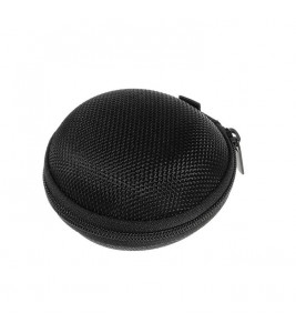Portable Earphone Headphone Earbud Carrying Storage Bag Pouch - Black