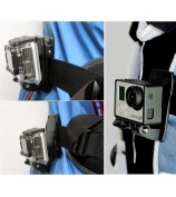360 Degree Rotary Backpack Strap Quick Release Clamp Mount for Gopro 3+ 3 2
