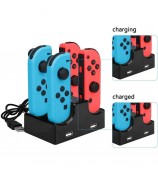4 in 1 Charging Dock with 2-Port USB Hub for Nintendo Switch Joy-Con