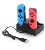 4 in 1 Charging Dock with 2-Port USB Hub for Nintendo Switch Joy-Con