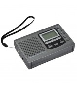 FM/AM/SW Radio Multiband Digital Stereo Radio Receiver with Earphone Output Time Display Alarm Clock Function