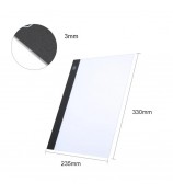 LED Graphic Tablet Writing Painting Light Box Tracing Drawing Board A4 Copy Table 235x330mm [CE Certified] - Smart Brightness Memory Function