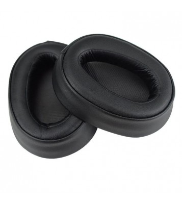 1 Pair Dust-proof Leather Breathable Headphones Cushion Replacement Ear Pads Cover for Sony MDR-100ABN WH-H900N