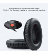 1 Pair Durable Breathable Black Foam Ear Pads Headset Replacement Cushion for Kingston Cloud Flight / Stinger