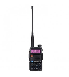 BAOFENG UV-5R Walkie Talkie FM Transceiver Two Way Radio Dual Display Rechargeable Radio - Black/EU Plug