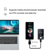 RUIZU X55 1.5-inch Screen BT MP3 Portable Music Video Player with Speaker FM Radio Recording