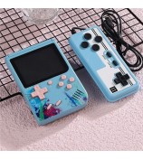 G50 Handheld Game Console with 500 Classical Retro Games 3.0 Inch Full-color Screen Rechargeable Battery Game Player - Blue