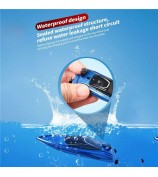 2.4GHz Mini RC Boat Remote Control Boat Waterproof RC Toy Kids Gift - Blue