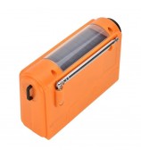 HANRONGDA Outdoor Emergency Radio Light Portable AM FM SW Radio with LED Flashlight 2000mAh Battery SOS Alarm Solar Powered Hand Crank Radio - Orange
