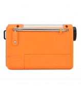 HANRONGDA Outdoor Emergency Radio Light Portable AM FM SW Radio with LED Flashlight 2000mAh Battery SOS Alarm Solar Powered Hand Crank Radio - Orange